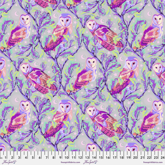 Tula Pink - Moon Garden - Night Owl Dusk